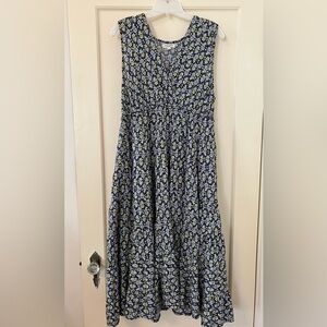 Max Studio Sleeveless Floral Midi Dress XL